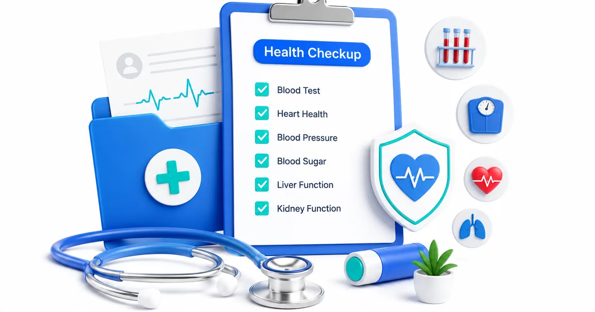 Person at a diagnostic centre preparing for a complete health checkup with blood tests