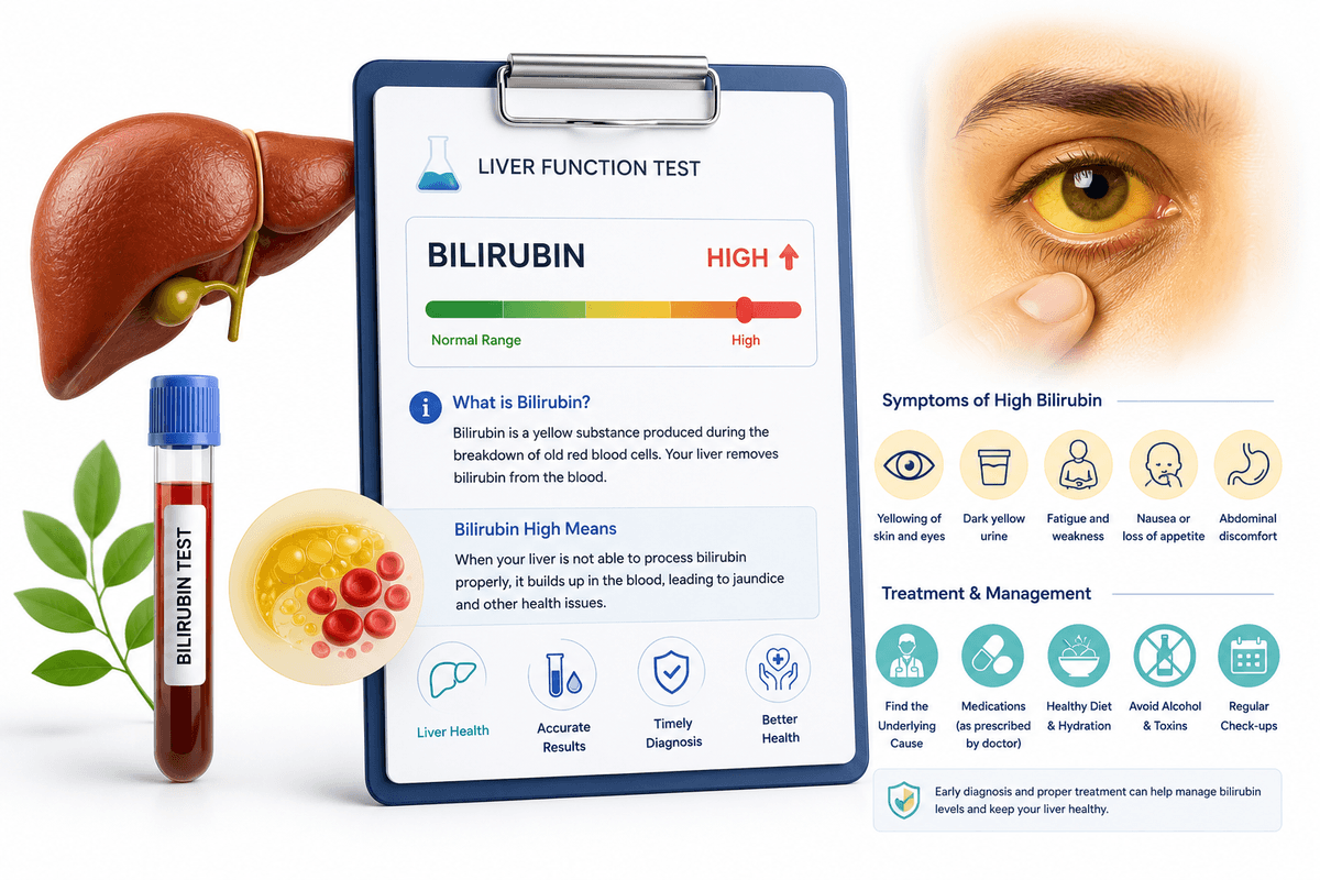 High bilirubin jaundice symptoms and treatment guide with direct vs indirect bilirubin